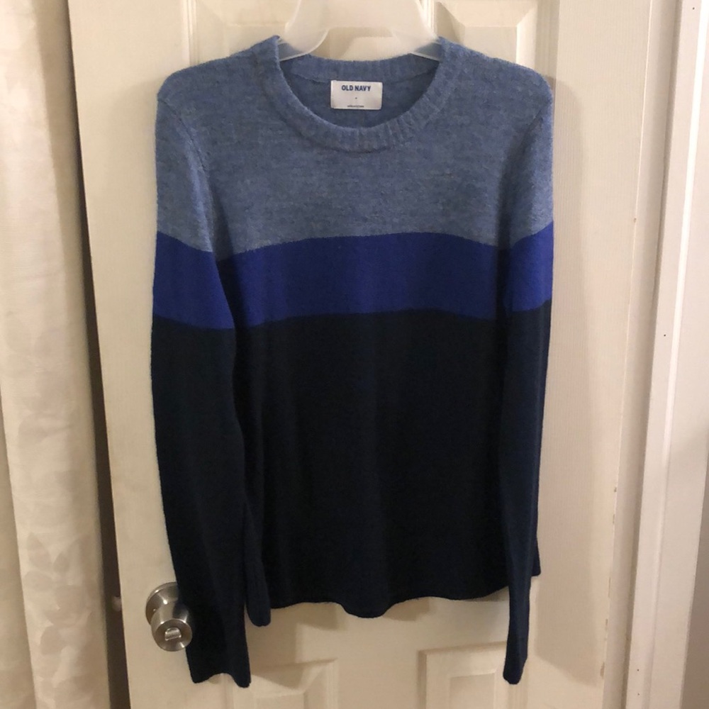 Blue toned striped sweater from Old Navy.  Worn once.